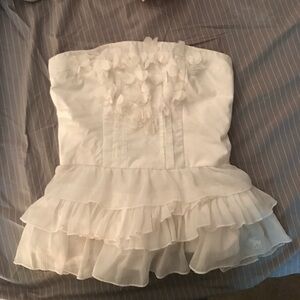 A&F Vintage strapless peplum top